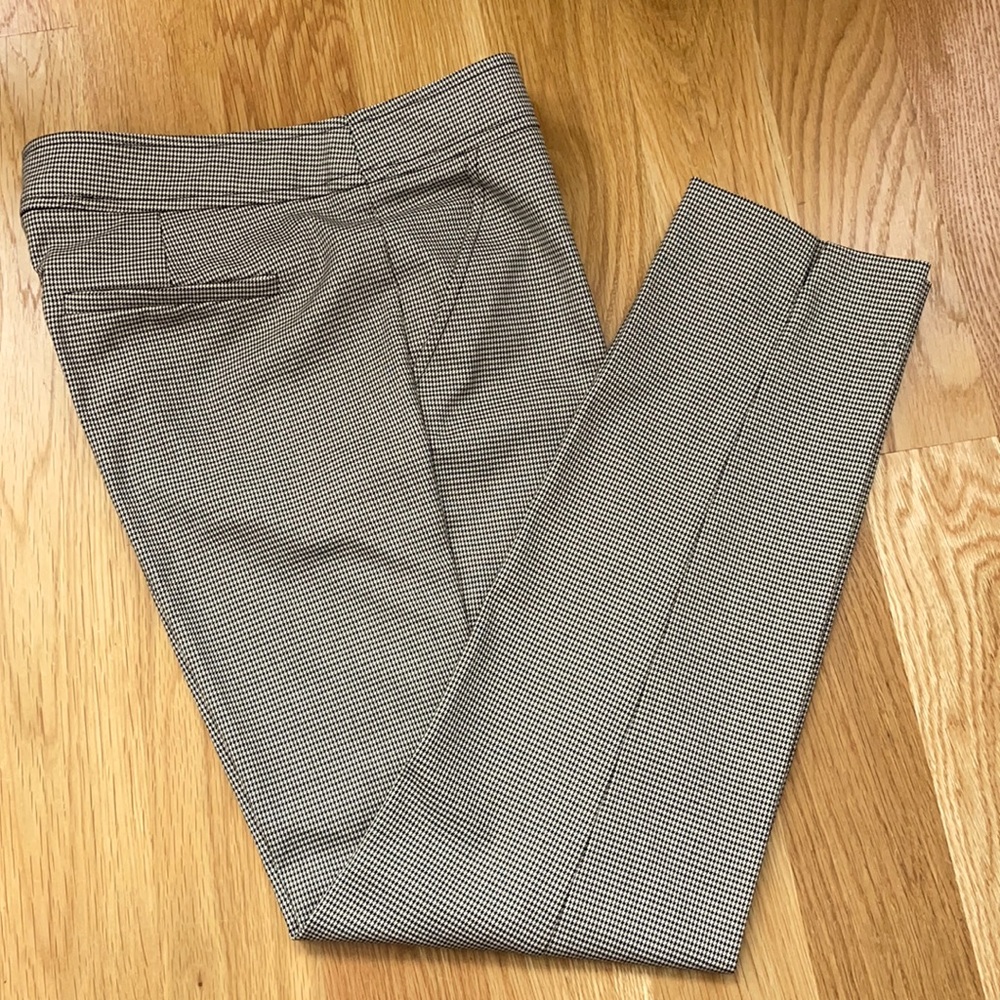 Trina Turk Houndstooth Crop Ankle Pants Size 2 EUC